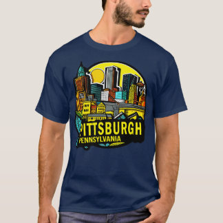 Pittsburgh Pennsylvania Downtown Skyline T Shirt