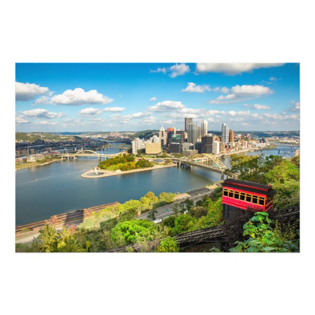 Pittsburgh Pennsylvania Duquesne Incline Fototryck (Framsidan)