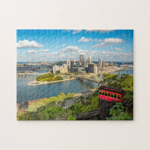 Pittsburgh Pennsylvania Duquesne Incline View Pussel