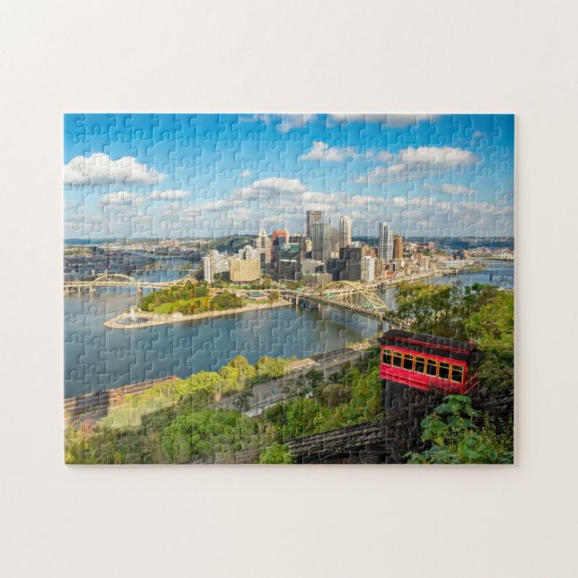 Pittsburgh Pennsylvania Duquesne Incline View Pussel (Horisontell)