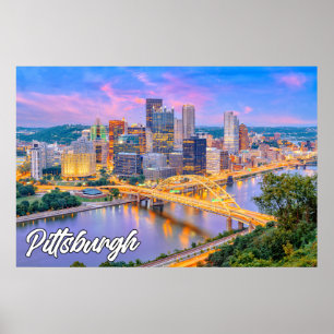 Pittsburgh, Pennsylvania, Förenade Stater Poster
