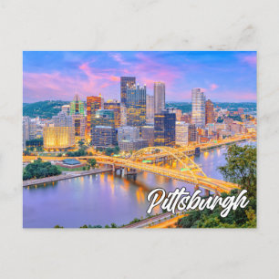 Pittsburgh, Pennsylvania, Förenade Stater Vykort