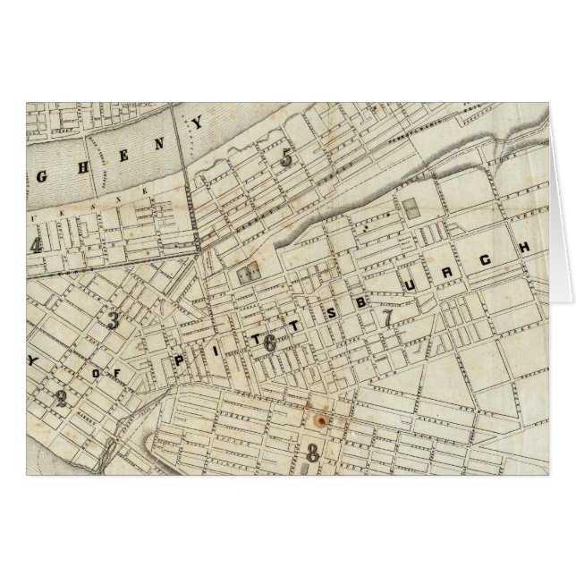 Pittsburgh, Pennsylvania Hälsningskort (Framsidan Horizontal)