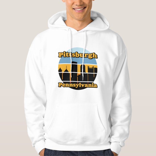 Pittsburgh,Pennsylvania Hoodie (Framsida)