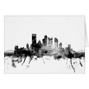 Pittsburgh Pennsylvania horisont Hälsningskort