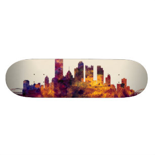 Pittsburgh Pennsylvania horisont Mini Skateboard Bräda 18,7 Cm