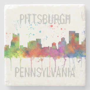PITTSBURGH PENNSYLVANIA HORISONT UNDERLÄGG STEN