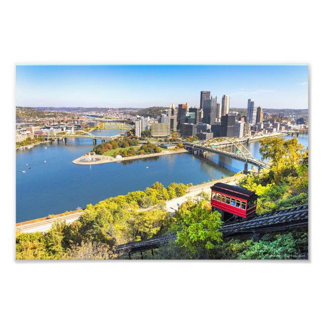 Pittsburgh Pennsylvania Incline Fototryck (Framsidan)