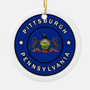 Pittsburgh Pennsylvania Julgransprydnad Keramik