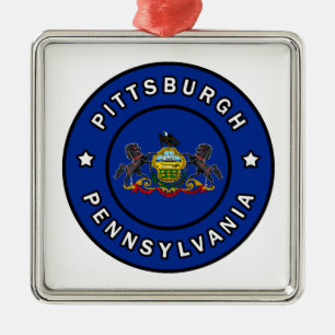 Pittsburgh Pennsylvania Julgransprydnad Metall