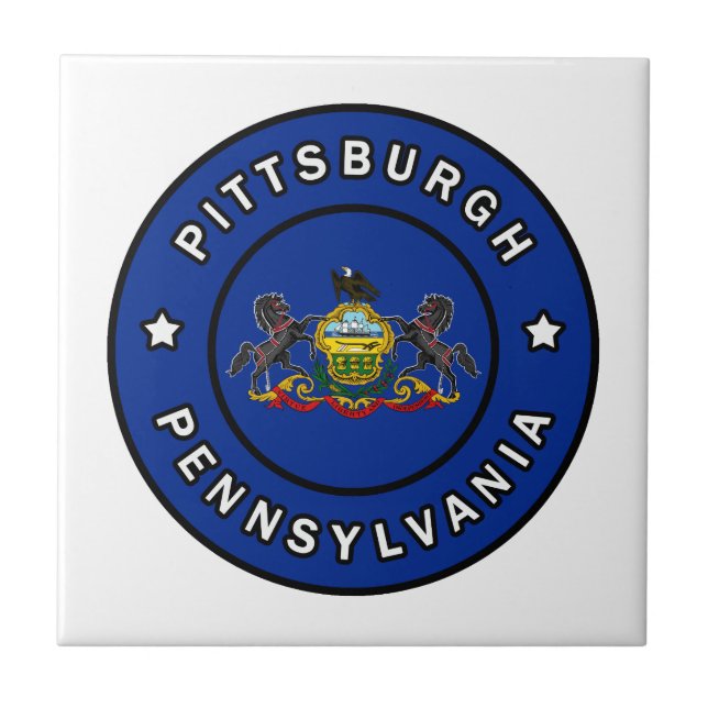 Pittsburgh Pennsylvania Kakelplatta (Framsidan)