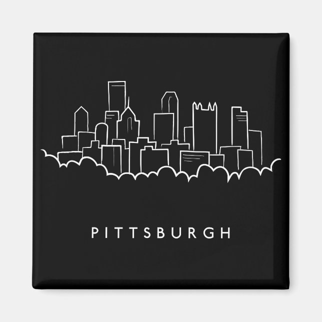 Pittsburgh Pennsylvania Magnet (Framsidan)