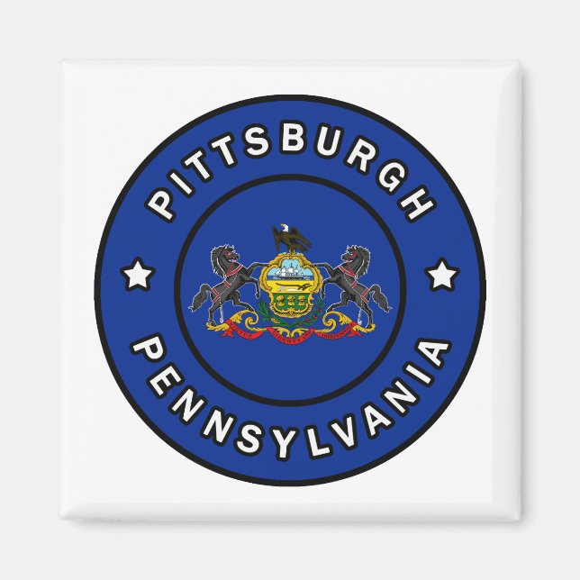 Pittsburgh Pennsylvania Magnet (Framsidan)