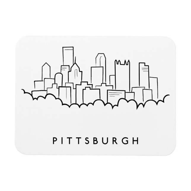 Pittsburgh Pennsylvania Magnet (Horisontell)