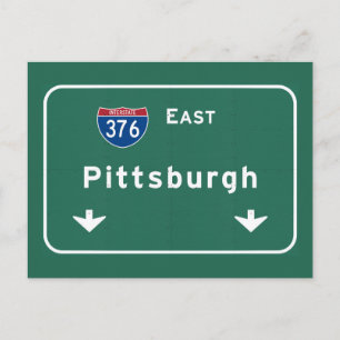 Pittsburgh Pennsylvania pa Interstate Highway : Vykort