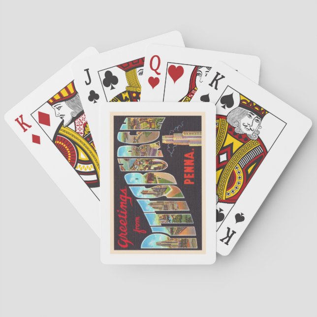 Pittsburgh Pennsylvania PA  Large Letter Postcard Casinokort (Baksidan)