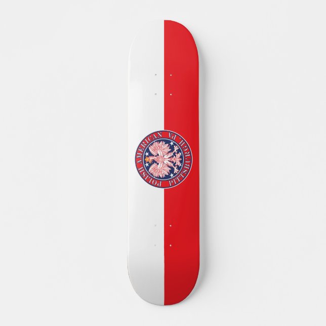 Pittsburgh Pennsylvania Polen Mini Skateboard Bräda 18,5 Cm (Framsida)