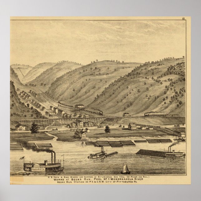 Pittsburgh, Pennsylvania Poster (Framsidan)