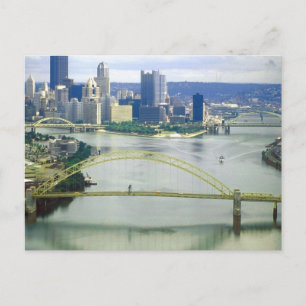 Pittsburgh Pennsylvania Rivers Vykort