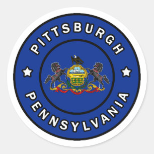 Pittsburgh Pennsylvania Runt Klistermärke