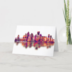 Pittsburgh Pennsylvania Skyline Helgkort