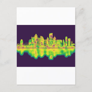 Pittsburgh Pennsylvania Skyline Inbjudan Vykort