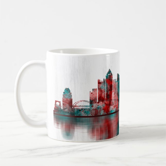 Pittsburgh Pennsylvania Skyline Kaffemugg (Vänster)