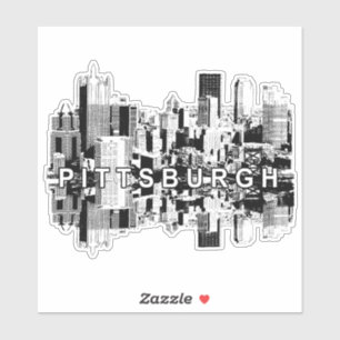 Pittsburgh, Pennsylvania skyline Klistermärken