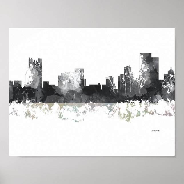 PITTSBURGH PENNSYLVANIA SKYLINE POSTER (Framsidan)