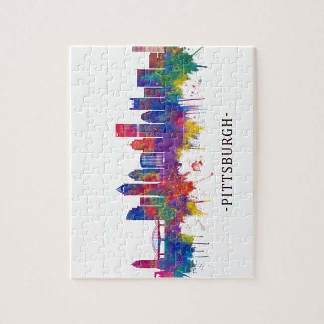 Pittsburgh Pennsylvania Skyline Pussel (Vertikal)