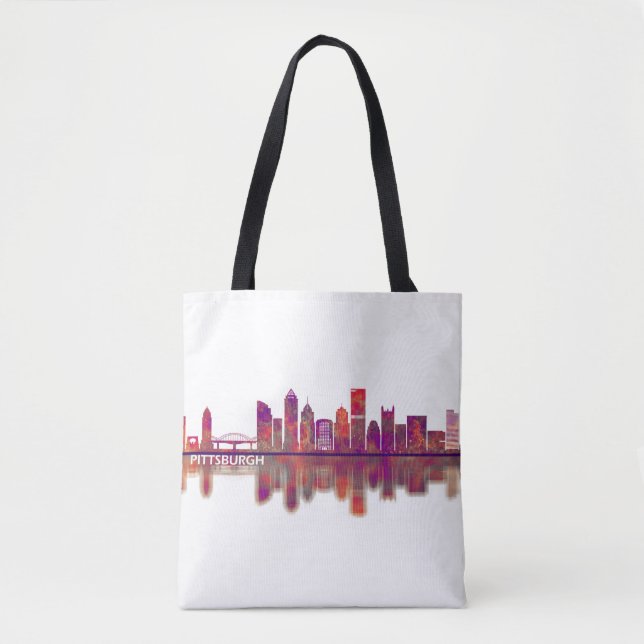 Pittsburgh Pennsylvania Skyline Tygkasse (Framsida)