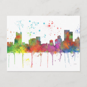 PITTSBURGH PENNSYLVANIA SKYLINE VYKORT