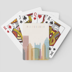 Pittsburgh Pennsylvania stadshorisont Casinokort