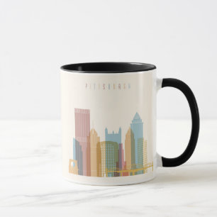 Pittsburgh Pennsylvania stadshorisont Mugg