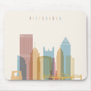 Pittsburgh Pennsylvania stadshorisont Musmatta