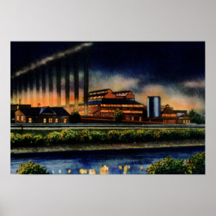 Pittsburgh Pennsylvania stålsätter mal Poster