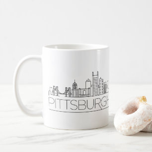 Pittsburgh, Pennsylvania Statistiskt styrd Skylin Kaffemugg