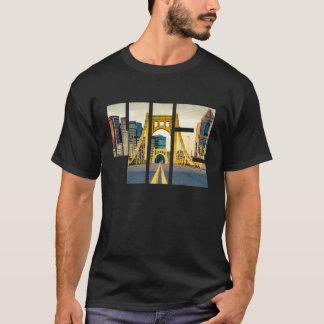 Pittsburgh Pennsylvania Steel City Skyline 412 Kan T Shirt