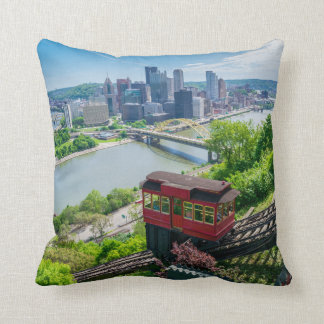 Pittsburgh Pennsylvania Steel City Skyline Incline Kudde