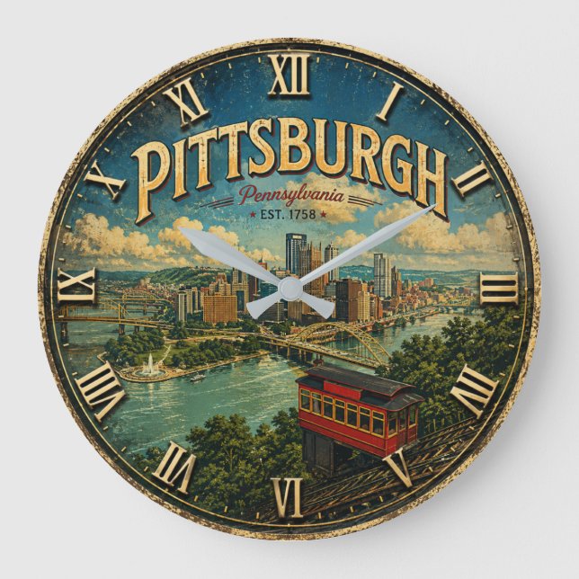 Pittsburgh Pennsylvania  Stor Klocka (Framsida)