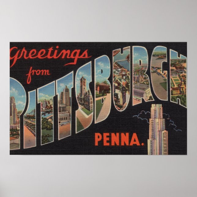 Pittsburgh, Pennsylvania - Stora Brev Scenes Poster (Framsidan)