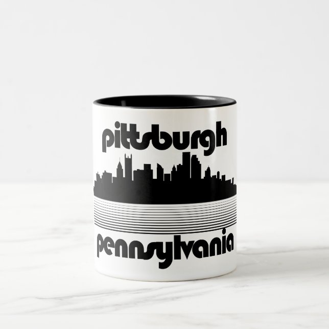 Pittsburgh Pennsylvania Två-Tonad Mugg (Center)