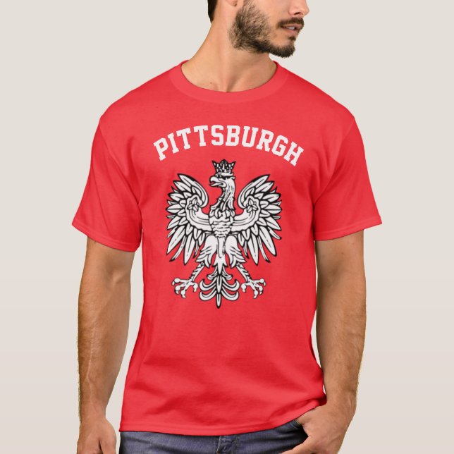 Pittsburgh polsk pride tee (Framsida)