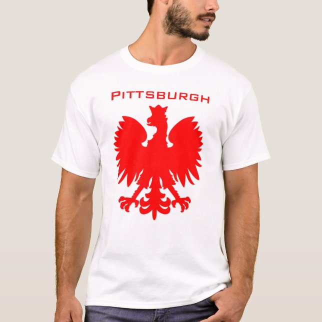 Pittsburgh polsk stolthet t-shirt (Framsida)