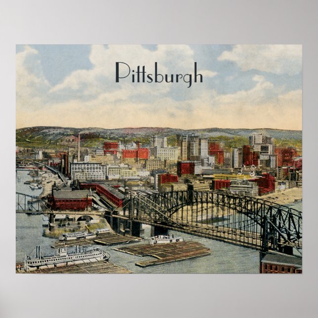 Pittsburgh-Poster 1931 Poster (Framsidan)
