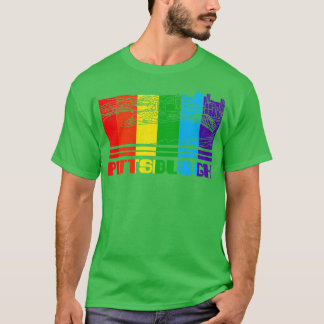 Pittsburgh-Pridet Pittsburgh-HBT-stöd T Shirt