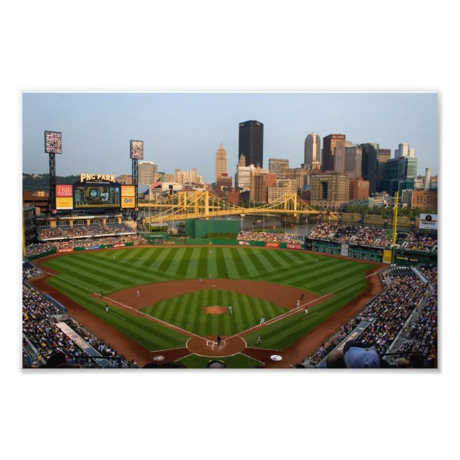 Pittsburgh Prints Baseball View Fototryck (Framsidan)