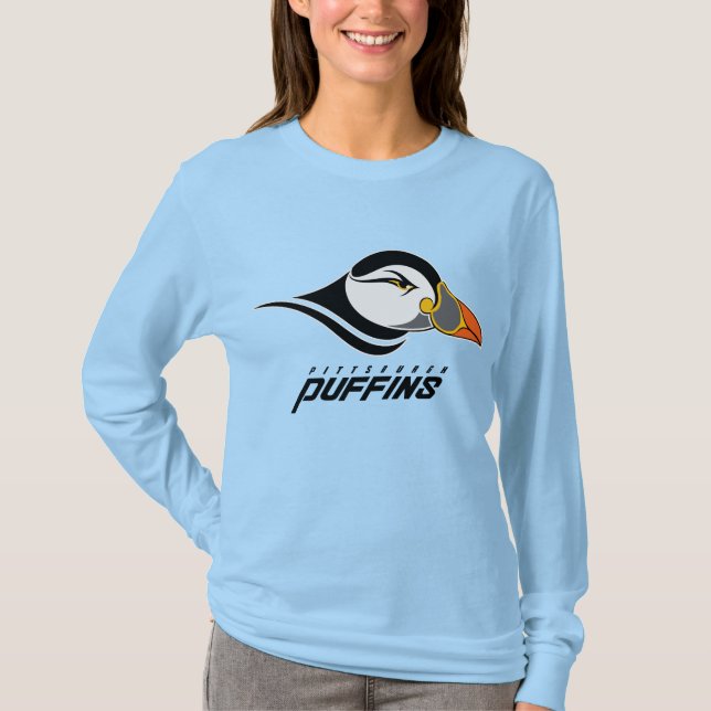 Pittsburgh Puffins Classic Logo T Shirt (Framsida)