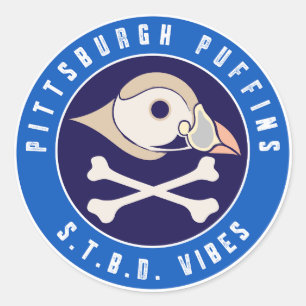 Pittsburgh Puffins S.T.B.D. Vibes Runt Klistermärke