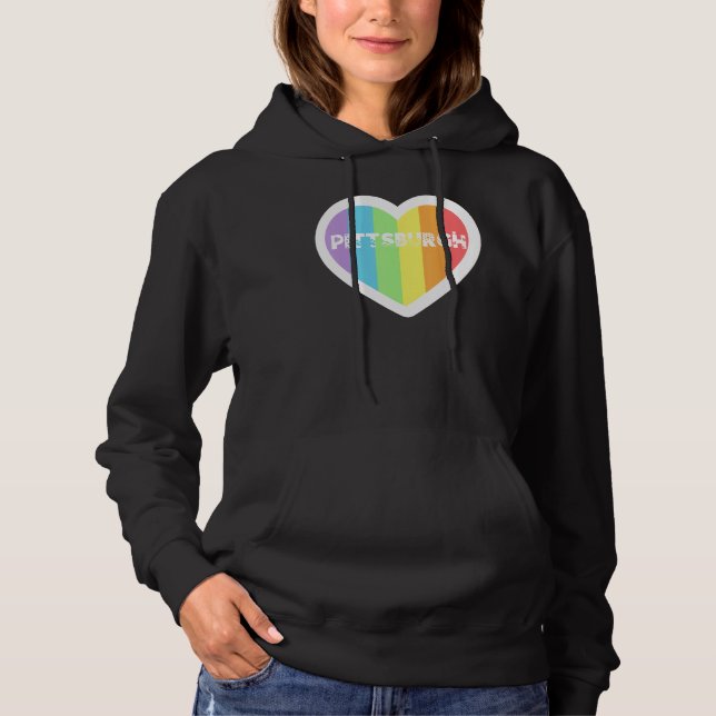 Pittsburgh Rainbow Gay LGBTQIA+ Pride Men Women Bo T Shirt (Framsida)